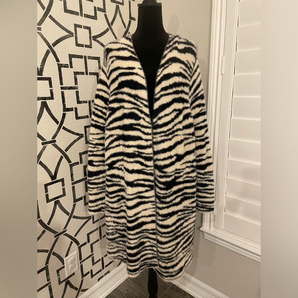 Fuzzy Open Cardigan